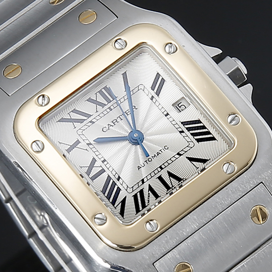 CARTIER(USED) 산토스 갈베 콤비 오토 라지