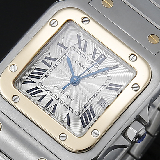 CARTIER(USED) 산토스 갈베 콤비 오토 라지