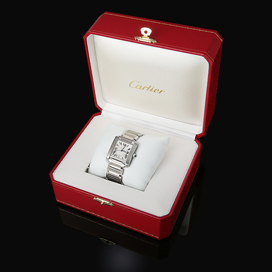 CARTIER(USED) 탱크 프랑세스 스틸 L