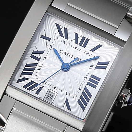 CARTIER(USED) 탱크 프랑세스 스틸 L