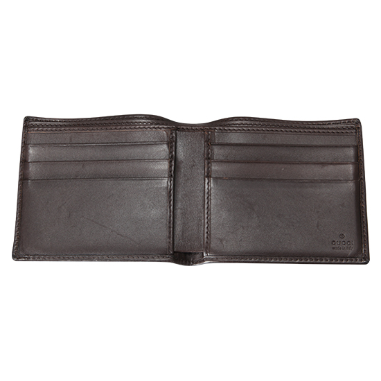 GUCCI(USED) 구찌 인터락킹 홀스빗 브라운 반지갑