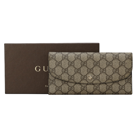 GUCCI(USED) 구찌 GG로고 PVC 장지갑