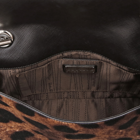 FERRAGAMO(USED)간치니 레오파드 숄더