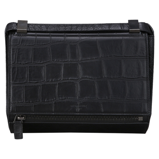 GIVENCHY(USED)판도라 박스 엘리게이터 스킨 블랙 미