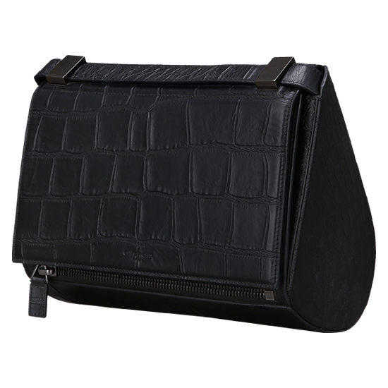 GIVENCHY(USED)판도라 박스 엘리게이터 스킨 블랙 미