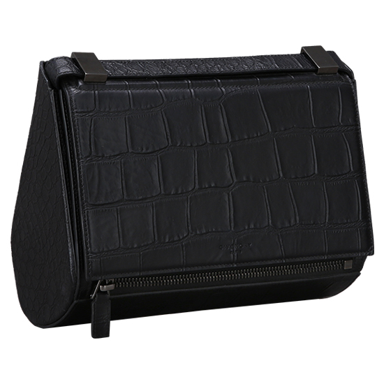 GIVENCHY(USED)판도라 박스 엘리게이터 스킨 블랙 미