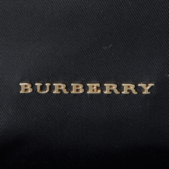 BURBERRY(USED)테크니컬 블랙 나일론 가죽 럭색 백팩