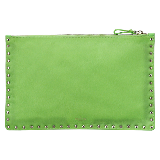 VALENTINO(USED)락스터드 밀리터리 클러치