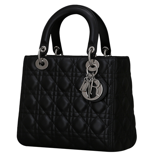 CHRISTIAN DIOR(USED)레이디 디올 까나쥬 블랙