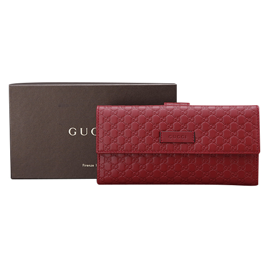 GUCCI(USED) 구찌 씨마 레더 플랩 장지갑