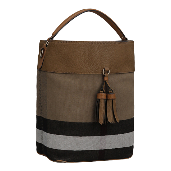 BURBERRY(USED)애쉬비 캔버스 체크 호보백