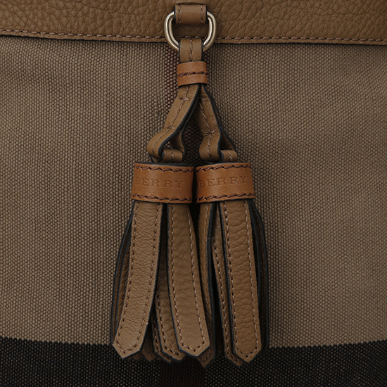 BURBERRY(USED)애쉬비 캔버스 체크 호보백