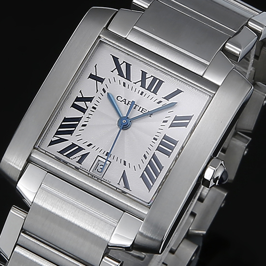 CARTIER(USED) 탱크 프랑세스 스틸 L