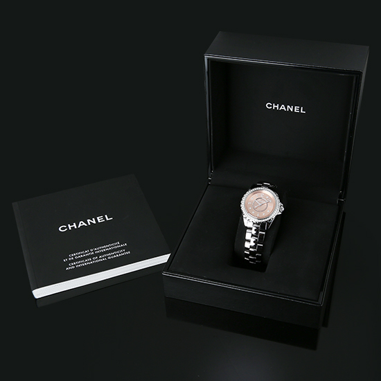 CHANEL(USED) 샤넬 J12 티타늄 다이아베젤 H2563