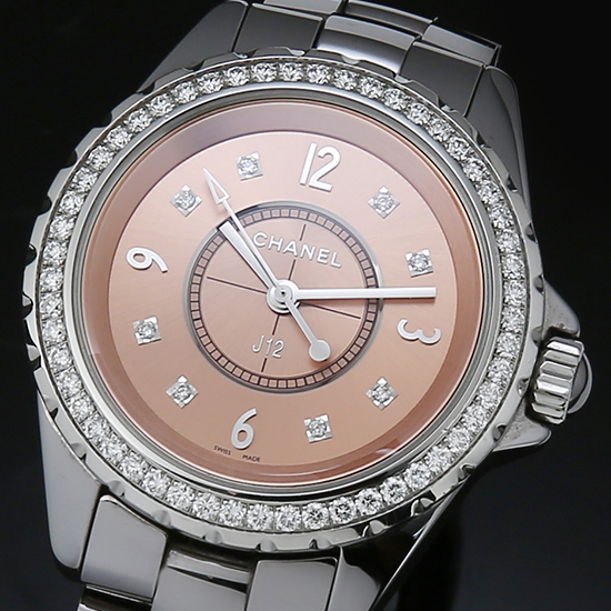 CHANEL(USED) 샤넬 J12 티타늄 다이아베젤 H2563