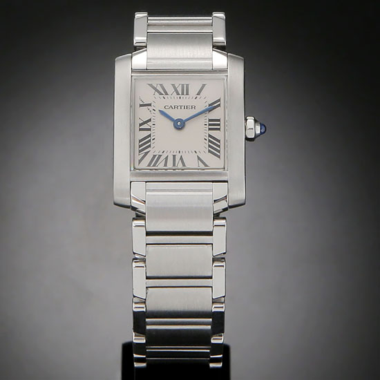 CARTIER(USED)탱크 프랑세스 스틸 스몰