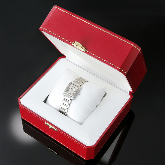 CARTIER(USED)탱크 프랑세스 스틸 스몰