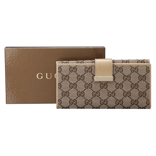 GUCCI(USED) 구찌 GG로고 패브릭 장지갑