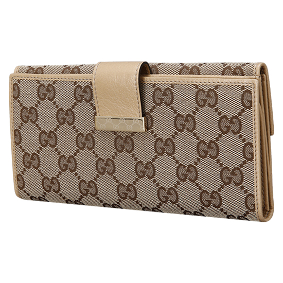 GUCCI(USED) 구찌 GG로고 패브릭 장지갑