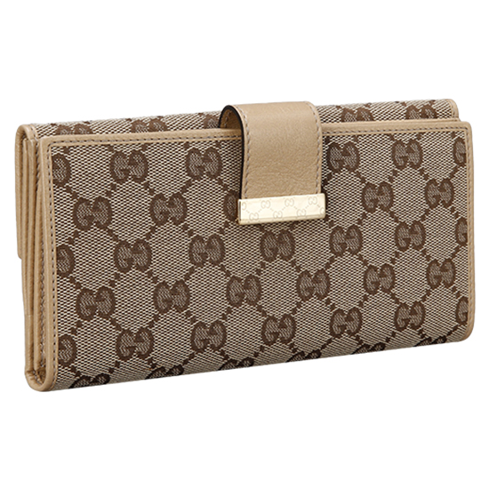 GUCCI(USED) 구찌 GG로고 패브릭 장지갑