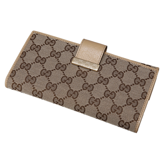 GUCCI(USED) 구찌 GG로고 패브릭 장지갑