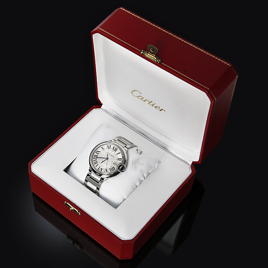 CARTIER(USED)발롱블루 스틸 42