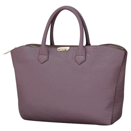 BURBERRY(USED)퍼플 레더 토트겸 숄더백