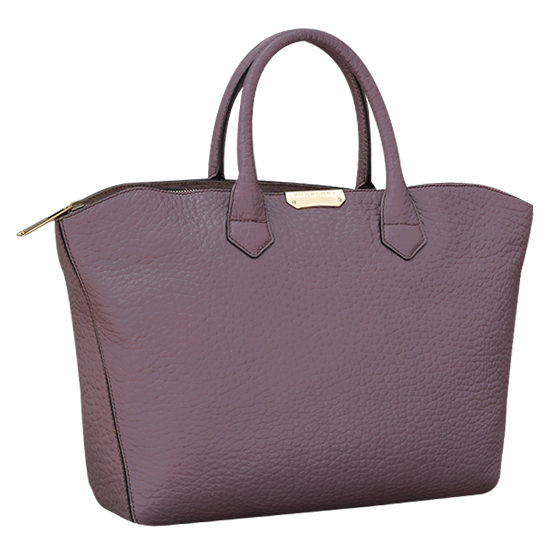 BURBERRY(USED)퍼플 레더 토트겸 숄더백