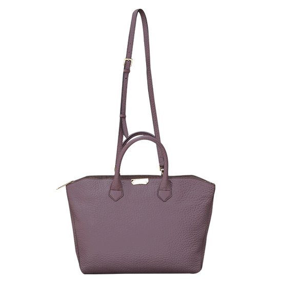 BURBERRY(USED)퍼플 레더 토트겸 숄더백