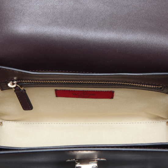 VALENTINO(USED)락스터드 버건디 숄더백