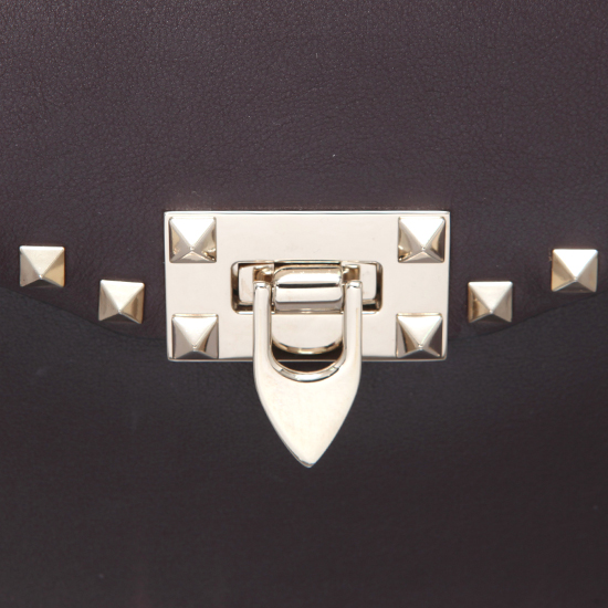 VALENTINO(USED)락스터드 버건디 숄더백
