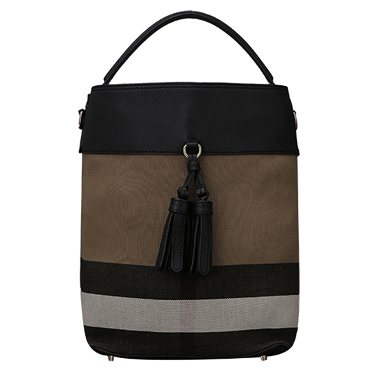 BURBERRY(USED)애쉬비 캔버스 체크 호보백