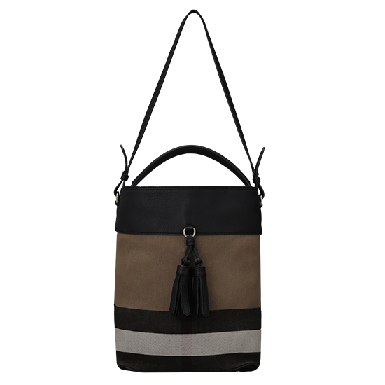 BURBERRY(USED)애쉬비 캔버스 체크 호보백