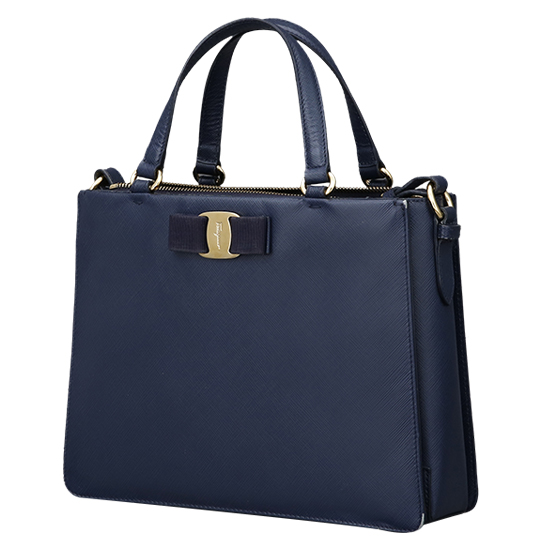FERRAGAMO(USED)바라 리본 체인 숄더백
