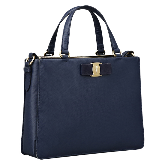 FERRAGAMO(USED)바라 리본 체인 숄더백