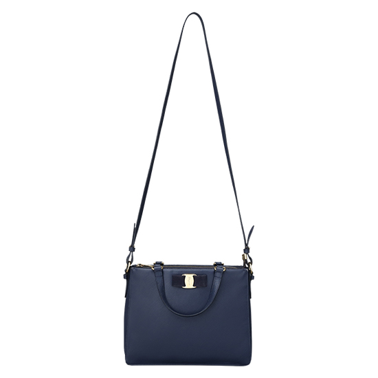 FERRAGAMO(USED)바라 리본 체인 숄더백