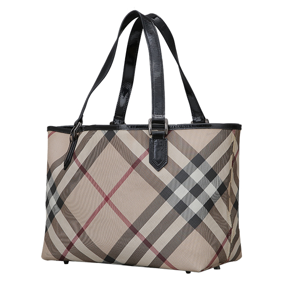 BURBERRY(USED)노바체크 PVC 니키 숄더백