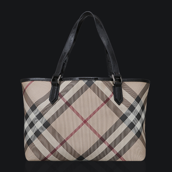 BURBERRY(USED)노바체크 PVC 니키 숄더백