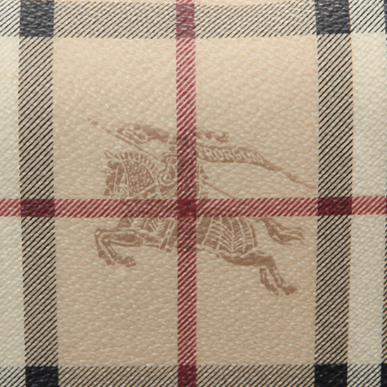 BURBERRY(USED)PVC 브라운 레더 트리밍 숄더
