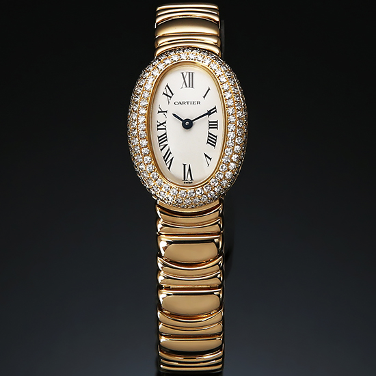 CARTIER(USED) 베누아 YG 미니 다이아베젤