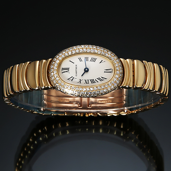 CARTIER(USED) 베누아 YG 미니 다이아베젤
