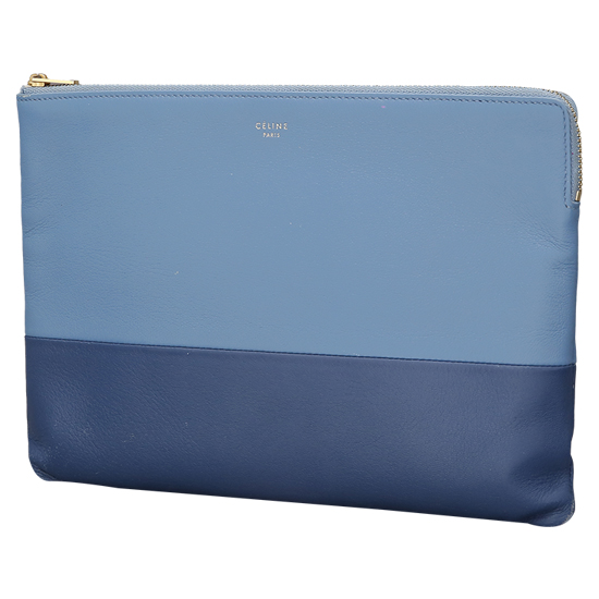 CELINE(USED)블루 투톤 클러치