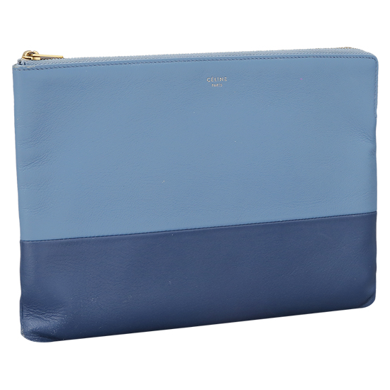 CELINE(USED)블루 투톤 클러치