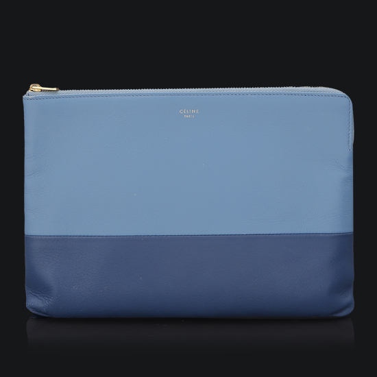 CELINE(USED)블루 투톤 클러치