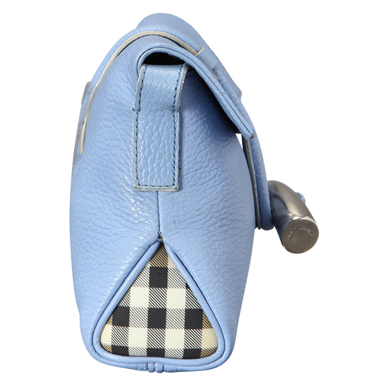 BURBERRY(USED)블루 레더 크로스 바디백