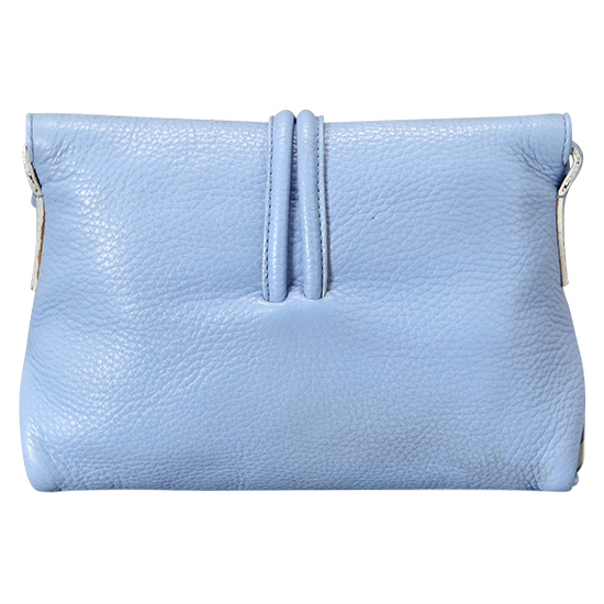 BURBERRY(USED)블루 레더 크로스 바디백