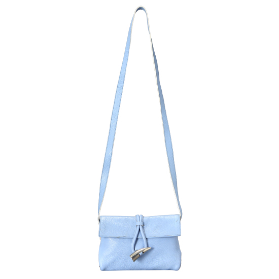 BURBERRY(USED)블루 레더 크로스 바디백