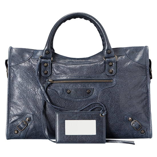 BALENCIAGA(USED)클래식 모터 시티백 블루