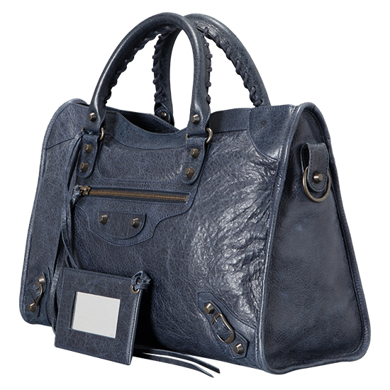 BALENCIAGA(USED)클래식 모터 시티백 블루