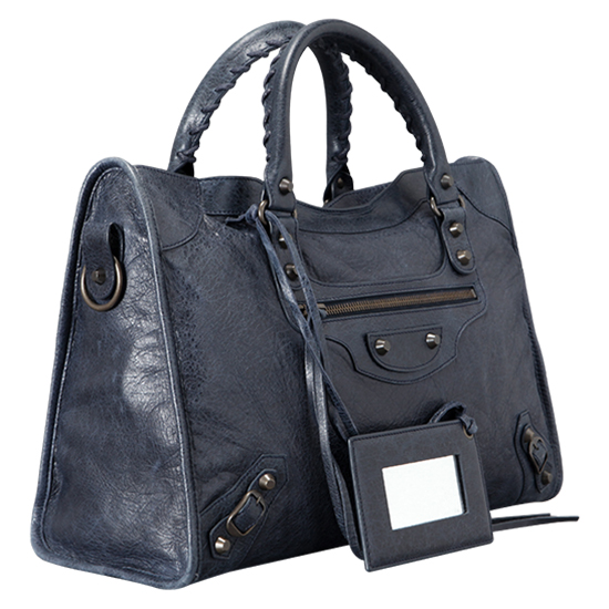 BALENCIAGA(USED)클래식 모터 시티백 블루